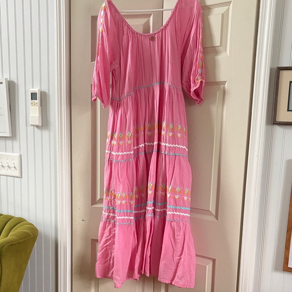 Simply Southern Pink Floral Dress - Picture 3 of 3